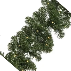 Merkloos Guirlandes>Bellatio Decorations Guirlande - Inclusief Warm Witte Verlichting