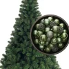 Bellatio Decorations Kerstboom H150 Cm - Met Kerstballen Salie Groen Hot