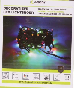 Benson Led Lichtsnoer - Kleur - 100 Led - 11.2 Meter - Ip44 Fashion