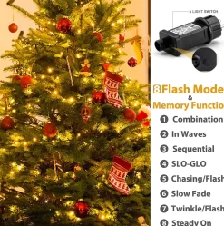 MachPower Berkatmarkt - Marchpower Lichtsnoer, 50 M, 2000 Leds, Led-Lichtsnoer, 8 Lichtmodi, Ip44, Waterdicht, Met Stekker Voor Buiten En Binnen, Lichtketting, Kerstdecoratie, Gordijn, Tuin, Feest, Bruiloft Clearance