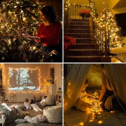 MachPower Berkatmarkt - Marchpower Lichtsnoer, 50 M, 2000 Leds, Led-Lichtsnoer, 8 Lichtmodi, Ip44, Waterdicht, Met Stekker Voor Buiten En Binnen, Lichtketting, Kerstdecoratie, Gordijn, Tuin, Feest, Bruiloft Clearance