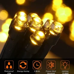 MachPower Berkatmarkt - Marchpower Lichtsnoer, 50 M, 2000 Leds, Led-Lichtsnoer, 8 Lichtmodi, Ip44, Waterdicht, Met Stekker Voor Buiten En Binnen, Lichtketting, Kerstdecoratie, Gordijn, Tuin, Feest, Bruiloft Clearance