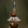 CC Kerstbeelden>Beschermengel Tijgeroog ( Halfedelsteen ) , Chakra Engel , Geluksengel , Silverwing . ( Meerdere Varianten Beschikbaar !!! )