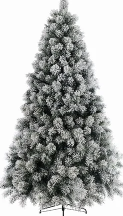 Everlands Besneeuwde Kunst Kerstboom Op Metalen Poot 120 Cm Kunstbomen - Kunst Kerstbomen/Kunstbomen Outlet