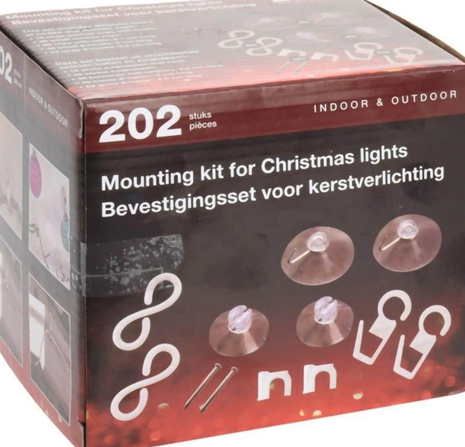 Merkloos Bevestigingsset Voor Kerstverlichting - 202 Delig Cheap