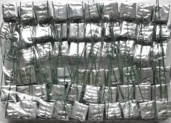 Merkloos Kerststukjes>Bijstekers – Zilverkleurig Kadootje Op Ijzerdraad-Kerststukje Maken - Bijsteker – 60 Stuks - 2.5 X 2.5 Cm -Kerstdecoratie –Feestversiering- Bij-001