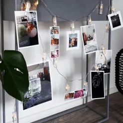 B.K.Licht - Foto Lichtsnoer - Lichtslinger - Valentijn Cadeautje - Verlichting - Fotoclips - 40 Led's - L: 5M - Op Batterijen Best Sale