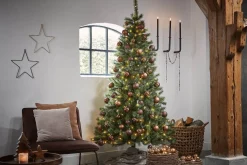 Black Box Finest Deluxe Kunstkerstboom - 140 Warmwitte Led Lampjes - H155 X O117 – Groen - Groen Clearance