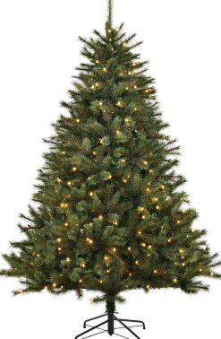 Black Box Finest Premium Kunstkerstboom - 320 Warmwitte Led Lampjes - H230 X O155 – Groen - Groen Sale