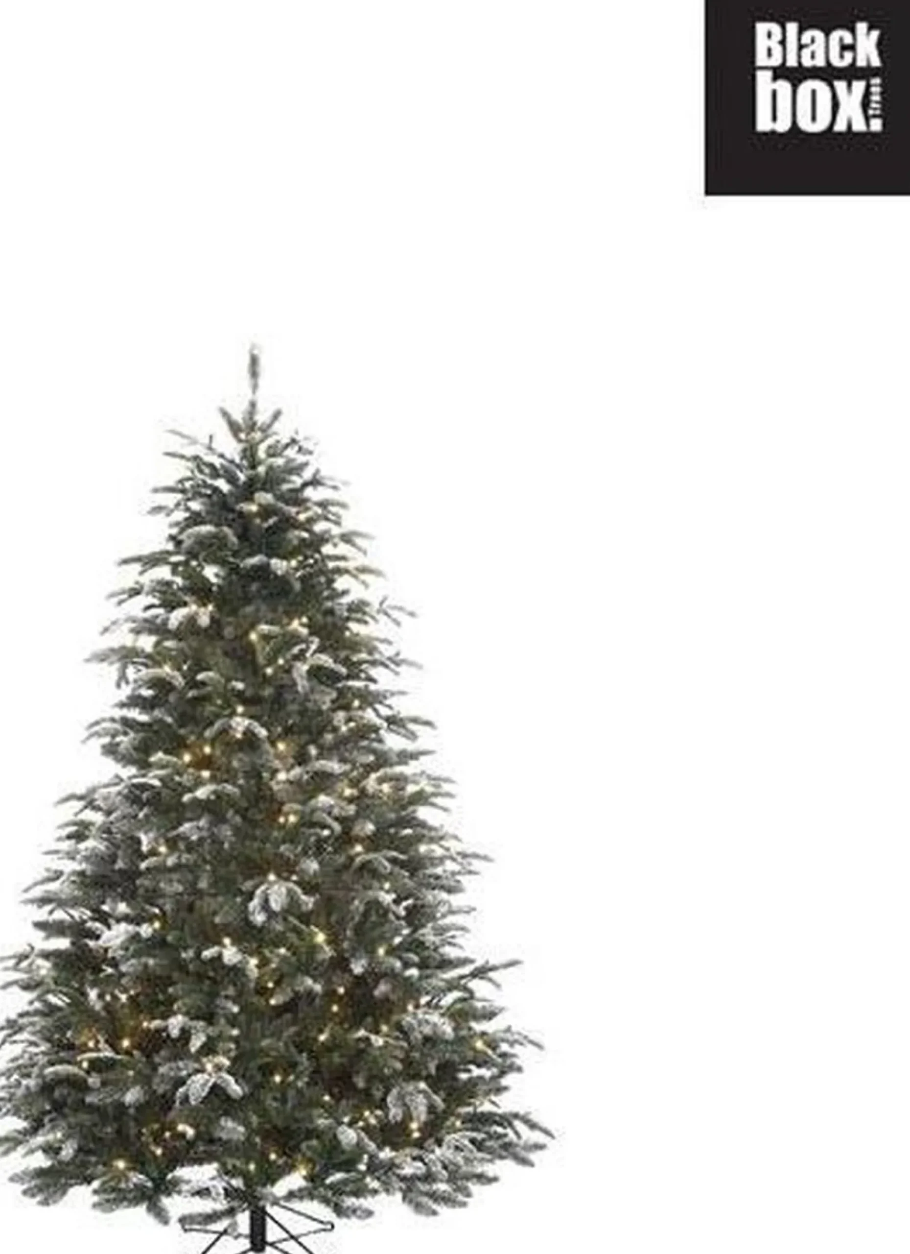 Black Box Frosted Stelton Kerstboom - Groen Incl. Led Lampjes 155 Cm Best