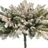 Black Box Kerststukjes> Tafelstuk Op Batterij Memphis Spruce Met Sneeuw Maat In Cm: 38 X 58 Groen 30 Lampjes