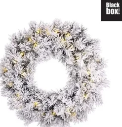 Black Box Kerstkransen> Trees - Dinsmore Krans Led B-O Groen - D45Cm