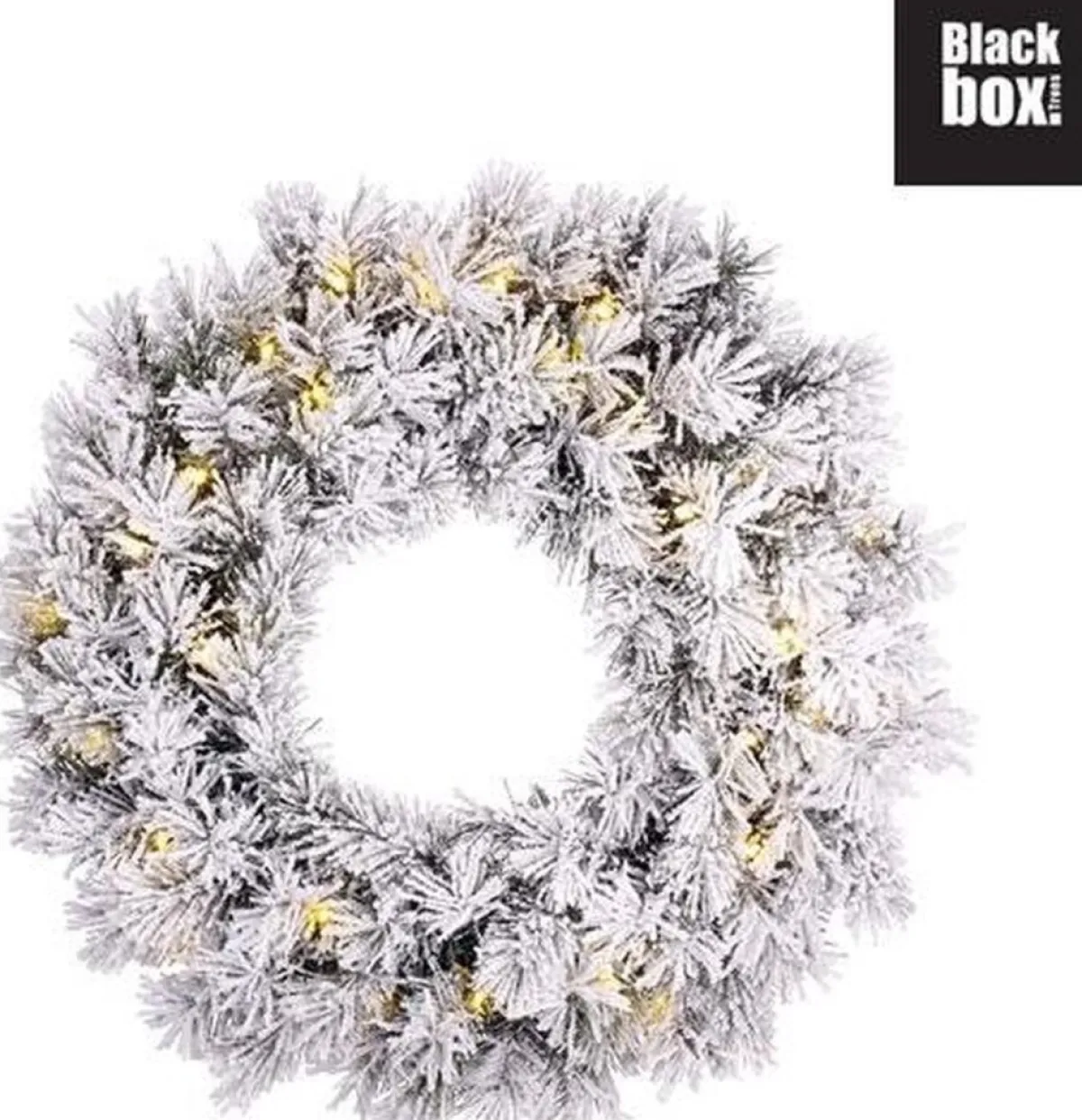 Black Box Kerstkransen> Trees - Dinsmore Krans Led B-O Groen - D45Cm