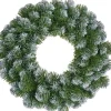 Black Box Kerstkransen> Trees - Norton Krans Groen Frosted Tips 126 - D60Cm - Kerstbomen