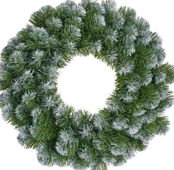 Black Box Kerstkransen> Trees - Norton Krans Groen Frosted Tips 126 - D60Cm - Kerstbomen