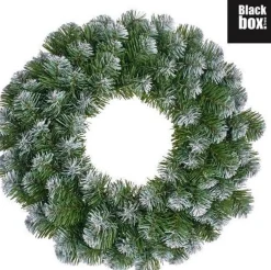 Black Box Kerstkransen> Trees - Norton Krans Groen Frosted Tips 126 - D60Cm - Kerstbomen