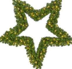 Black Box Kerstkransen> Trees - Ster Led Groen 72L Tips 280 - D91Cm - Kerstbomen (Europese Stekker )