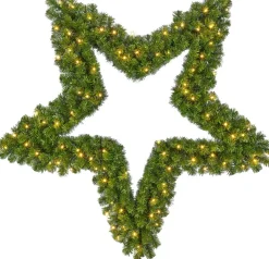 Black Box Kerstkransen> Trees - Ster Led Groen 96L Tips 375 - D122Cm - Kerstbomen (Europese Stekker )