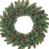 Black Box Kerstkransen> Trees Creston Kerstkrans Met Decoratie - O35 Cm - Frosted Green