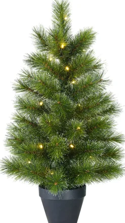 Black Box Trees Glendon Kunstkerstboom In Pot Met 20 Led Lampjes - H60 X O33 Cm - Groen Clearance