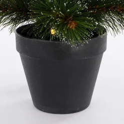 Black Box Trees Glendon Kunstkerstboom In Pot Met 20 Led Lampjes - H60 X O33 Cm - Groen Clearance