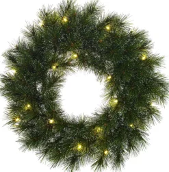 Black Box Kerstkransen> Trees Glendon Kerstkrans Met Led Verlichting - O60 Cm - Groen