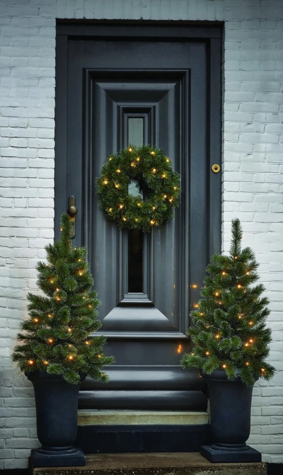 Black Box Kerstkransen> Trees Glendon Kerstkrans Met Led Verlichting - O60 Cm - Groen