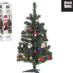 Black Box Trees Joy Kunstkerstboom Met 26 Ornamenten En Led Verlichting - H90 X O50 Cm - Groen Best Sale