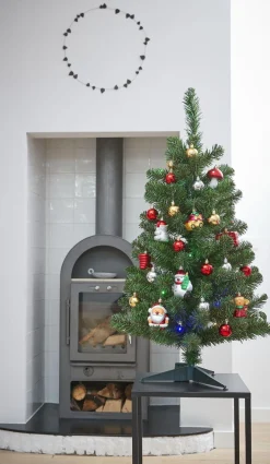 Black Box Trees Joy Kunstkerstboom Met 26 Ornamenten En Led Verlichting - H90 X O50 Cm - Groen Best Sale