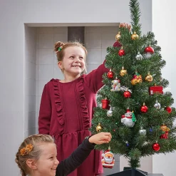 Black Box Trees Joy Kunstkerstboom Met 26 Ornamenten En Led Verlichting - H90 X O50 Cm - Groen Best Sale