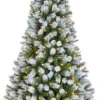 Black Box Trees Kingston Kerstboom Led Frosted Groen - Kunstgroen - 215X117 Cm Clearance