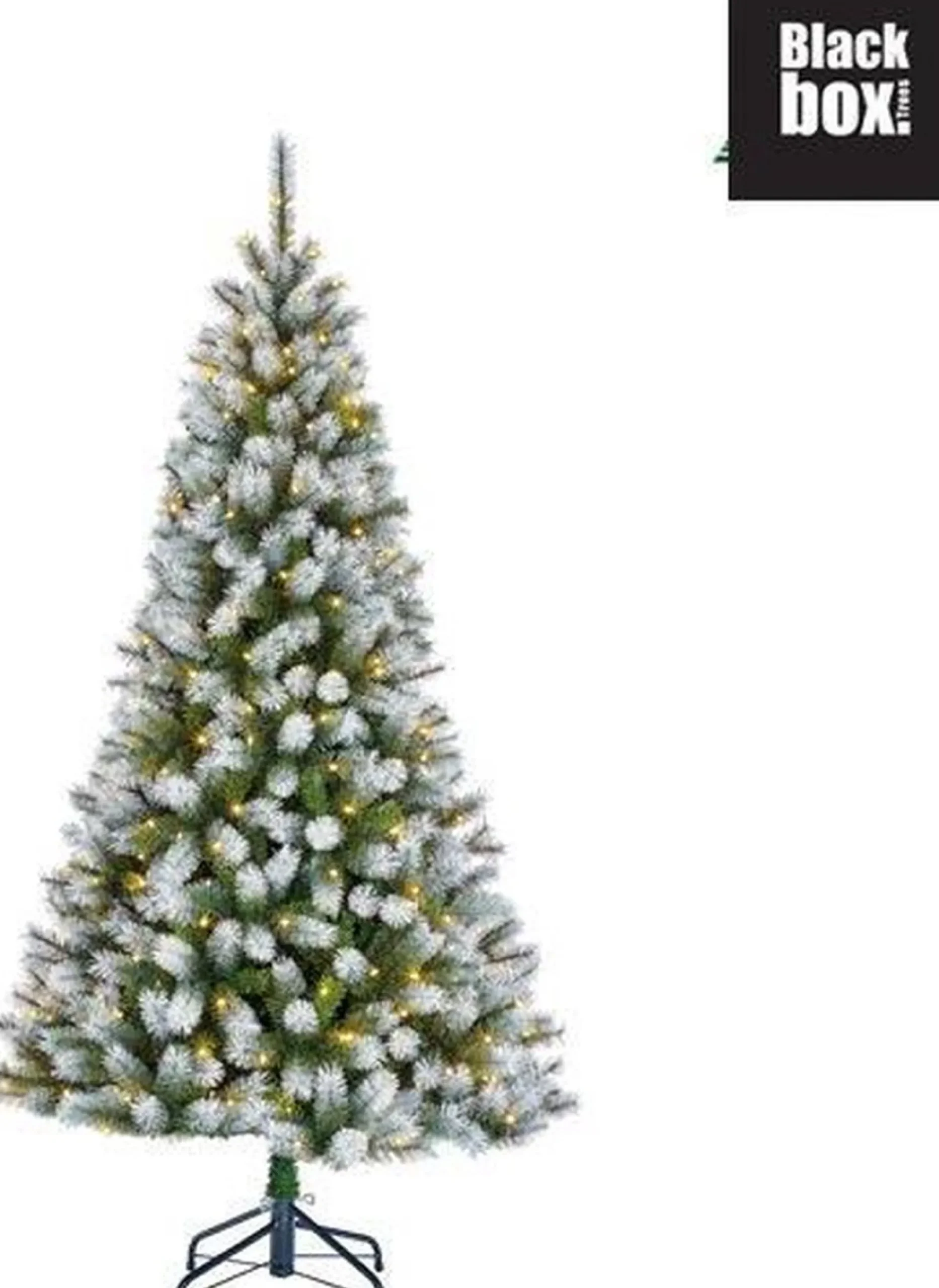 Black Box Trees Kingston Kerstboom Led Frosted Groen - Kunstgroen - 215X117 Cm Clearance