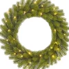 Black Box Kerstkransen> Trees Nigata Kerstkrans Met Led Verlichting - O60 Cm - Groen