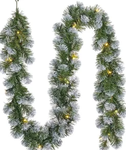 Black Box Guirlandes> Trees Norton Guirlande Met Led Verlichting - L180 Cm - Frosted Green