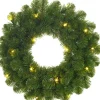 Black Box Kerstkransen> Trees Norton Kerstkrans Met Led Verlichting - O60 Cm - Groen
