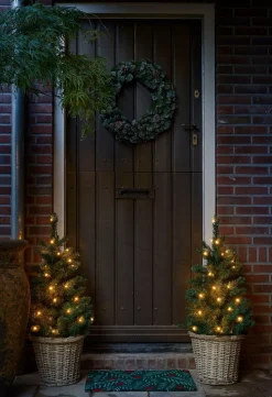 Black Box Trees Riverton Kunstkerstboom In Pot Met Led Verlichting - H90 X O58 Cm - Groen Cheap