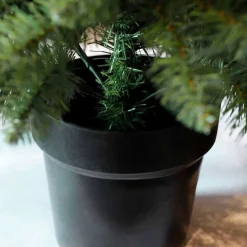 Black Box Trees Riverton Kunstkerstboom In Pot Met Led Verlichting - H90 X O58 Cm - Groen Cheap