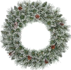 Black Box Kerstkransen> Trees Vandans Kerstkrans - O60 Cm - Groen Frosted