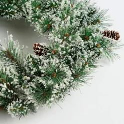 Black Box Kerstkransen> Trees Vandans Kerstkrans - O60 Cm - Groen Frosted