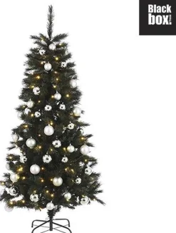 Black Box Trees Voss Kunstkerstboom Met Versiering En Led Verlichting - H185 Cm - Groen Store