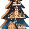 G. Wurm Blauwe 3D Kerstboom Van Houtsnijwerk Gedetailleerd 36Cm Cheap