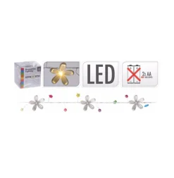 * Bloemen String Lights With Safari Multicolour 10X Led Licht (170Cm) Store