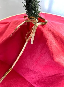 3 BMT 3Bmt Kerstboomkleed - Kerstboomrok - Rood - 90 Cm Hot