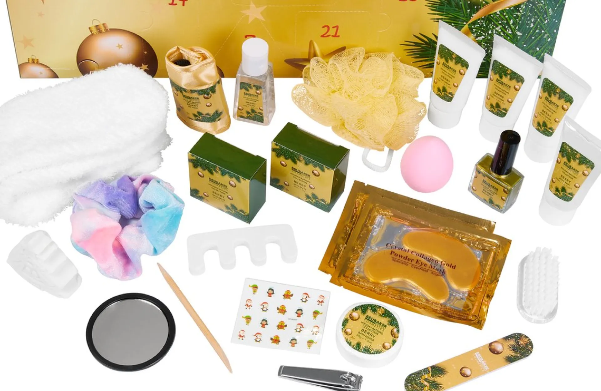 Brubaker Cosmetics Beauty Advent Kalender 2023 - De Xxl Wellness Kerstkalender Voor Vrouwen En Meisjes - 24 X Lichaamsverzorging Producten & Spa Accessoires - Goud Online