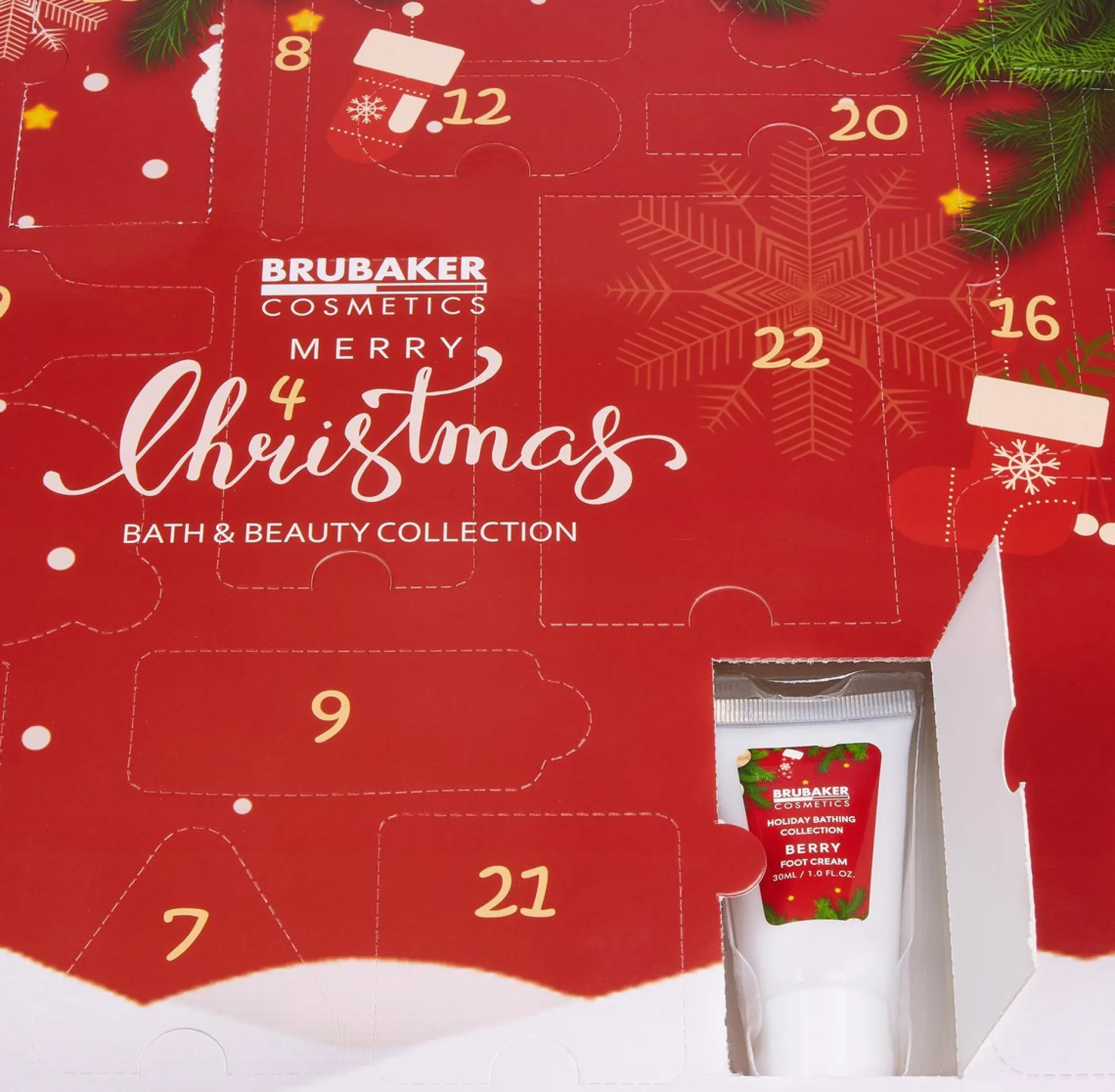 Brubaker Cosmetics Beauty Advent Kalender 2023 - De Xxl Wellness Kerstkalender Voor Vrouwen En Meisjes - 24 X Lichaamsverzorging Producten & Spa Accessoires - Red Online