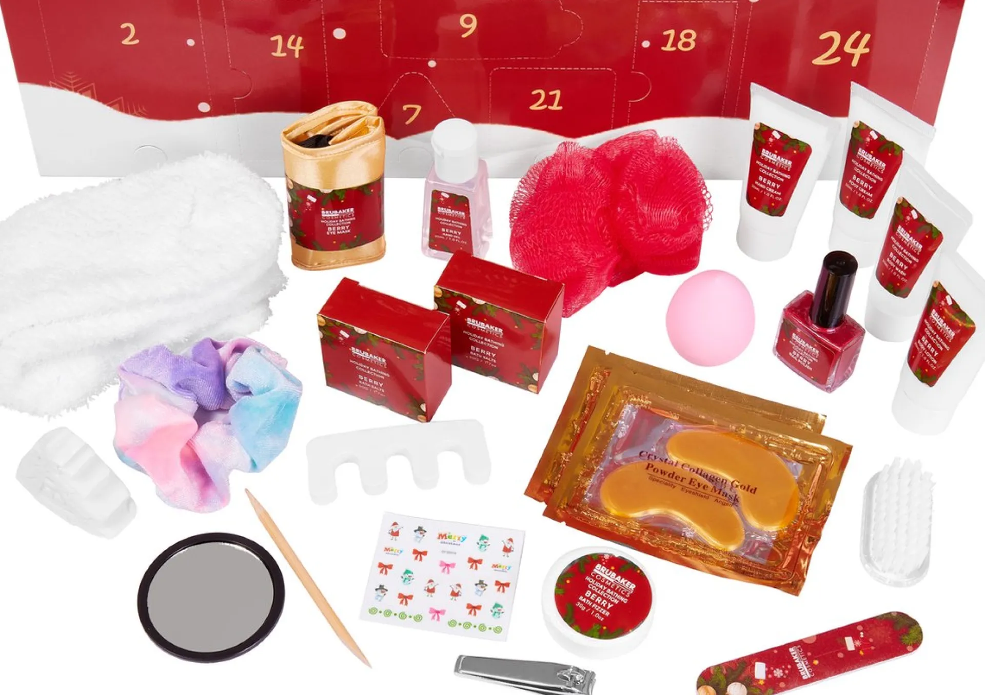 Brubaker Cosmetics Beauty Advent Kalender 2023 - De Xxl Wellness Kerstkalender Voor Vrouwen En Meisjes - 24 X Lichaamsverzorging Producten & Spa Accessoires - Red Online