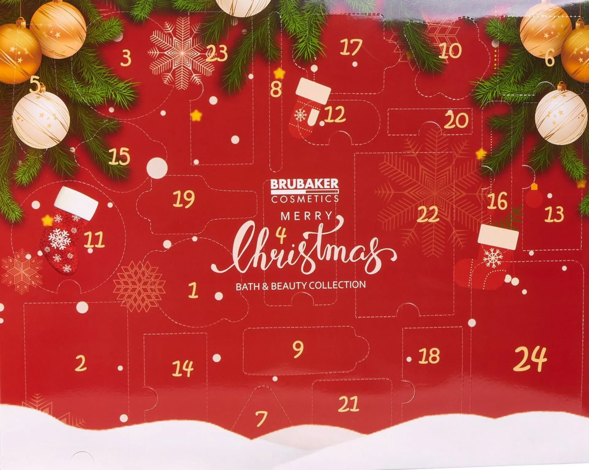 Brubaker Cosmetics Beauty Advent Kalender 2023 - De Xxl Wellness Kerstkalender Voor Vrouwen En Meisjes - 24 X Lichaamsverzorging Producten & Spa Accessoires - Red Online
