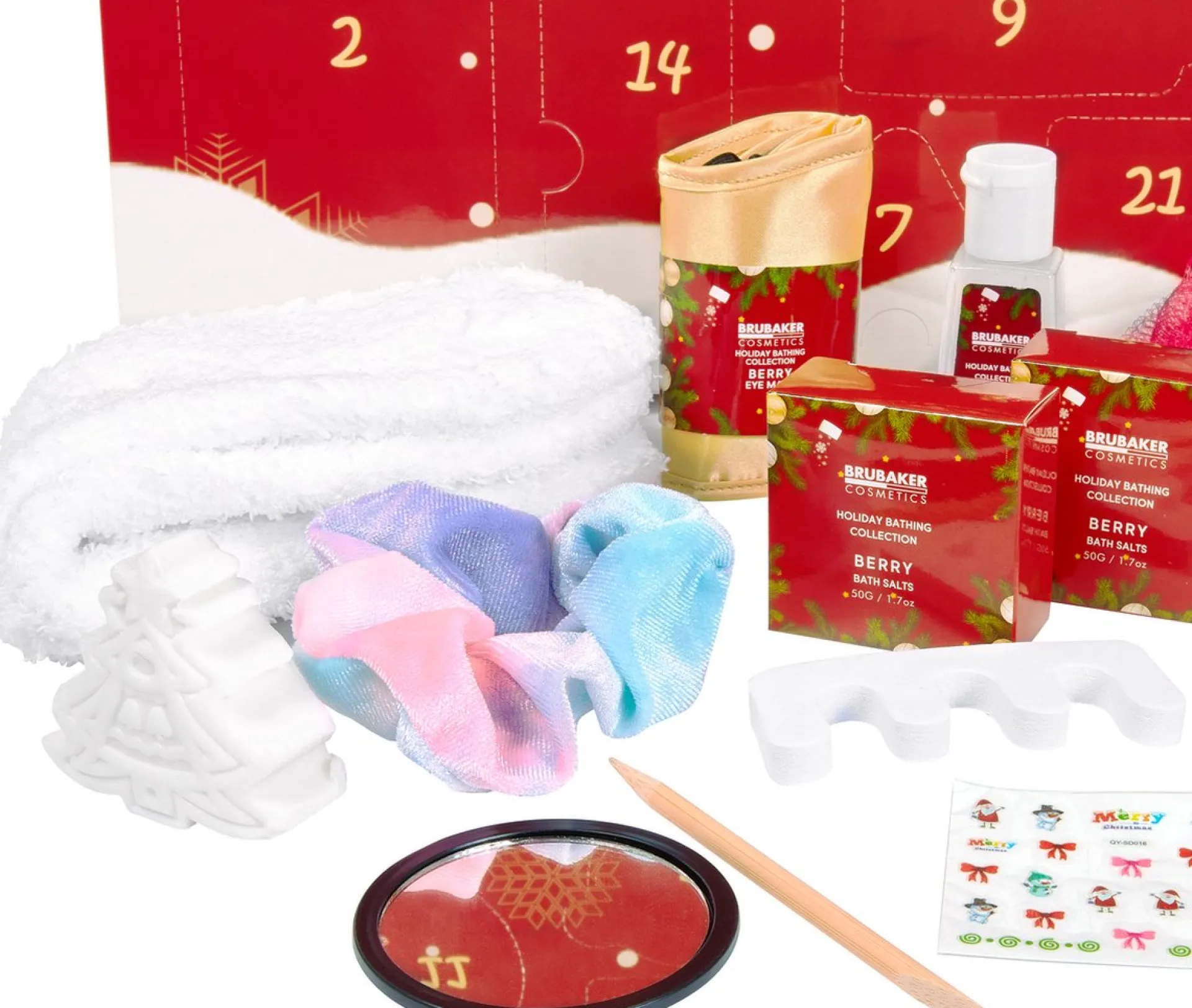 Brubaker Cosmetics Beauty Advent Kalender 2023 - De Xxl Wellness Kerstkalender Voor Vrouwen En Meisjes - 24 X Lichaamsverzorging Producten & Spa Accessoires - Red Online
