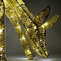 MonsterShop Bundel: Lichtgevend Rendier En Hert Verlichte Kerstfiguren - 12 Meter Lange Stroomsnoeren - Kerstdecoraties Kerst Versieringen Buiten Hot