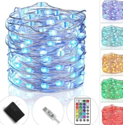 Buxibo - Waterdichte Fairy Lights - Lampjes Slinger - Led Lichtslinger - 5M Met 100Led In Multi Kleur - Usb Aansluiting - String Light Kerstverlichting - Sfeerverlichting - Indoor Led - Romantisch Licht Best